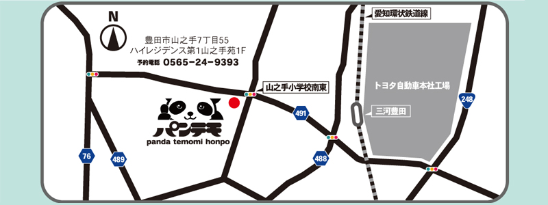 豊田店の所在地図